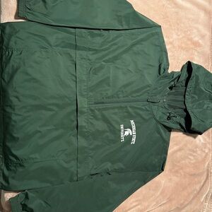 Champion Green Athletic Windbreaker Michigan State University